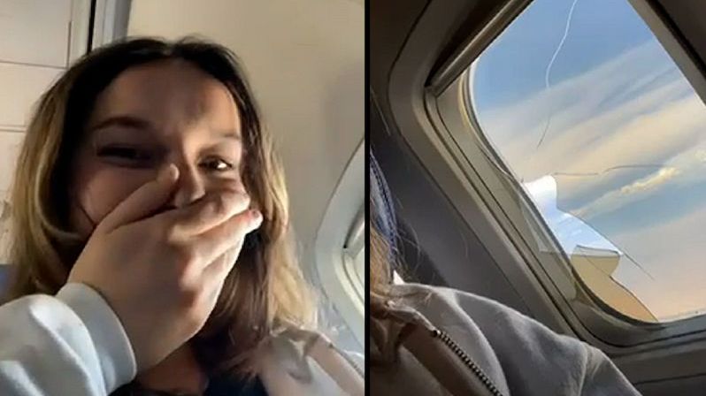 Dívku v letadle vyděsilo prasklé okno. Scénář z hororových filmů se nekonal